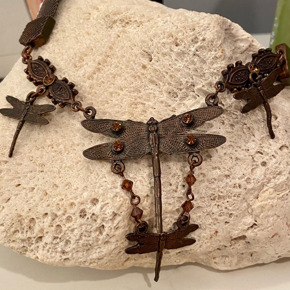 Dragonfly Earrings and Necklace Set - Picture 3 of 8